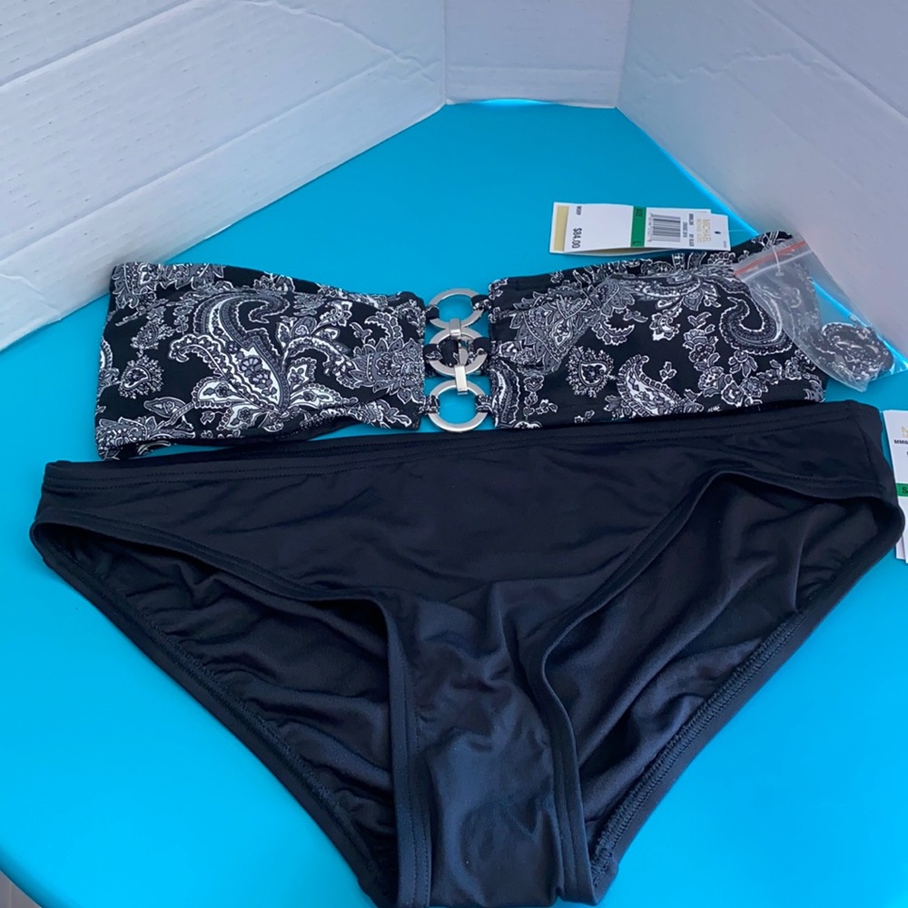 Michael Michael Kors Paisley Bandeau Bikini